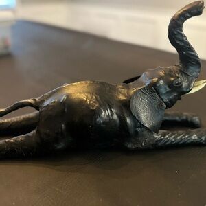 Black Elephant Figurine